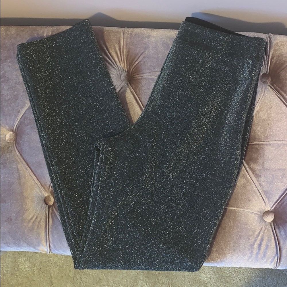 H and M sparkly straight leg pants
